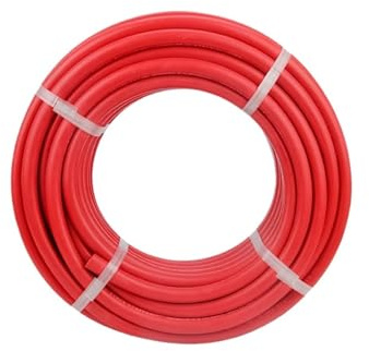 Svetsslang 1 m högtrycksflätad slang, slang för eldningsolja, gas, luft, 8 x 14 mm, för industriell svetsning (röd)