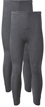 Heatwave® 2er Pack Herren Thermohose Lange Unterhose Warm Unterwäsche Baselayer S M L XL XXL Thermo, anthrazit, L