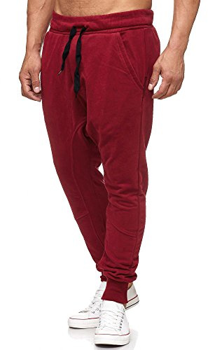 Tazzio P-501 Pantalon de survêtement Style harem - Rouge - Medium