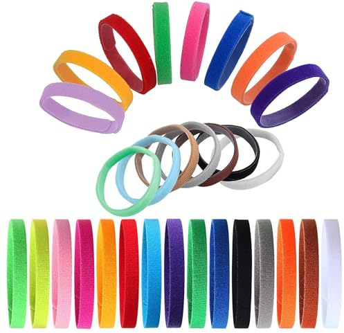 GTIWING 15 stycken justerbara valp-ID-band halsband valpar kattungar ID-halsband, hundidentifiering hundmärken, 10 x 200 mm