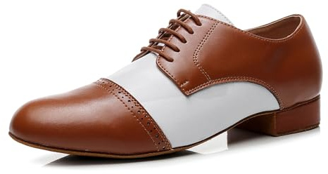 SWDZM Chaussures de Danse Latine Homme Standard Salsa Entrainement Salle de Bal Chaussures de Tango Valse