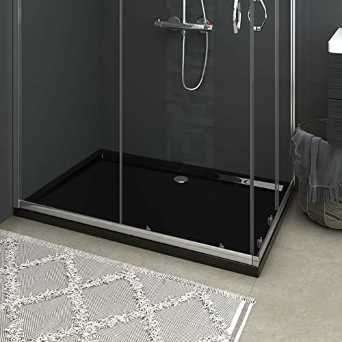 CIADAZ Duschkopp, duschkar, duschkabin, duschavskiljning, ABS rektangulär svart 80 x 120 cm