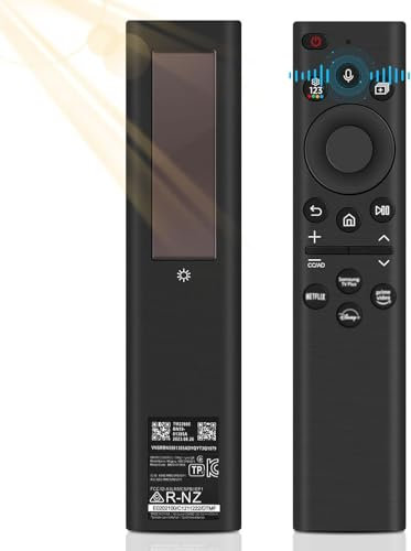 Télécommande Universelle pour Samsung Smart TV, Télécommande Vocale Solaire Universelle, Adapté à Samsung 2021-2022 Smart 4K HD TV