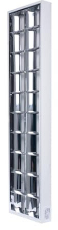 GERMINA DER ELECTRIKER Luminaria de superficie rasterizada 2 x 36 W för lámparas fluorescentes LED, lámpara de techo para oficina