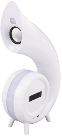 Zunate Altoparlante Intelligente da Tavolo, Sveglia con Luce Ambientale RGB, Sveglia, Lampada da Comodino, Altoparlante Intelligente da Tavolo con Audio Bluetooth, Macchina Audio con