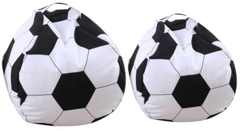 JUMPLAWN 2 Stk Aufbewahrungstasche Für Fußball-sitzsack Kinderspielzeug-organizer Sitzsack Für Kleinkinder Sportsitzsack Zimmerdekorationen Für Stofftier-sitzsack Polyester