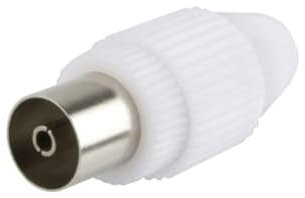 Clavija de Antena Rectangular Macho, conexión Sencilla, Ideal para TV y recepción de señal