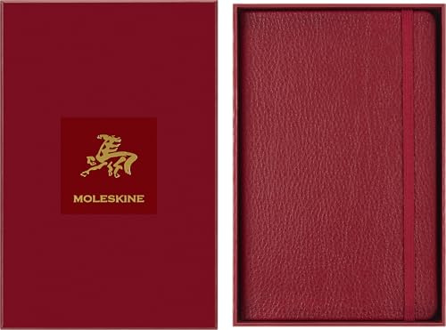 Moleskine Limited Edition Year of the Horse 2026 Precious & Ethical Vegea Notebook in Gift box, Soft Cover, Large (5 x 8.25) Ruled/Lined, Autumn Red, 176 pages