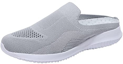 Generisch Baskets pour femme en maille, chaussures de loisirs pour femme, chaussures de sport respirantes à enfiler, chaussures confortables pour femme, chaussures pieds nus, chaussures de jogging