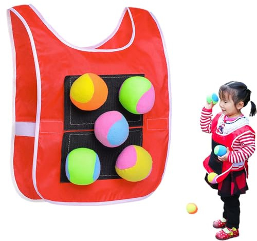 Sticky Ball Vest – 16,93 Tum Oxford Cloth Kit | Dodgeball Fleece Game – | Praktisk Lekdesign För Hand-ögonkoordination Idealisk För Gruppaktiviteter I Skolor, Läger Och Lokala Parker.
