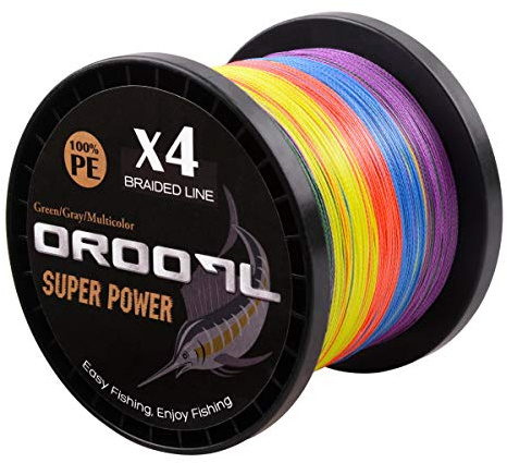 Geflochtene Angelschnur 100M~1000M 4fach PE Geflochten Angeln Schnüre Braided Fishing Line(10LB-133LB) für das Salzwasser Süßwasser