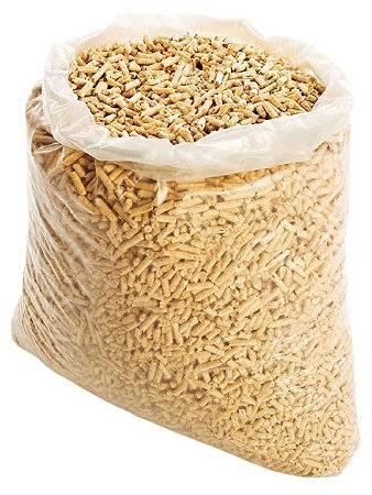 Pellet di legno duro di puro faggio, 3cf da 15kg, classe A1 pellet 100% naturale, completamente riciclato per stufe a pellet (R)