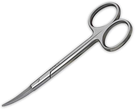 MJW Ciseaux à Ongles Professionnels en Acier Inoxydable Utilisés Pour Couper la Barbe, Les Oreilles, Les Poils du Nez et Artisanat Ciseaux Avec Des Mâchoires Précises et Des Extrémités Incurvées