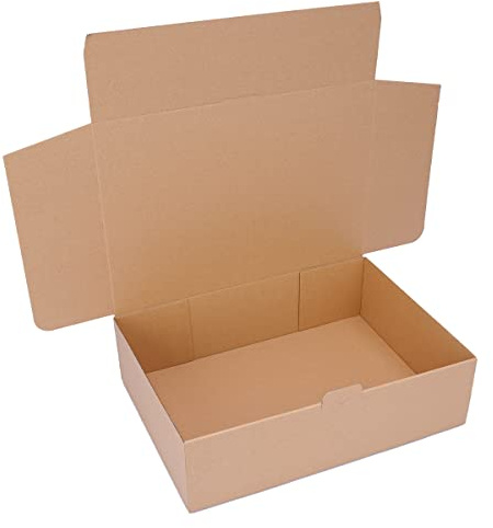 300 vikbara lådor bruna | 430 x 310 x 120 mm DIN A3 – WP L | fraktkartong DHL kartong Hermes DPD GLS förpackning