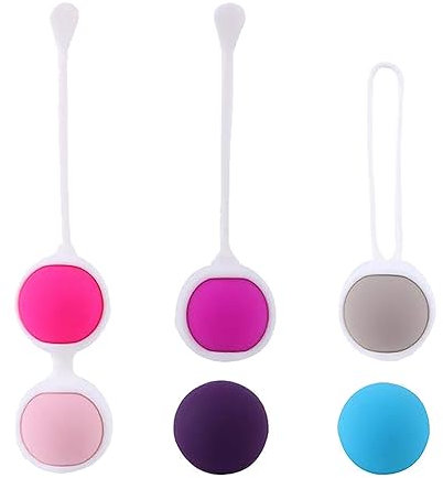 xocome Sfere da allenamento per pavimento pelvico, per donne, set di allenamento – palline in silicone per il controllo delle vesciche ed esercizi per il pavimento pelvico