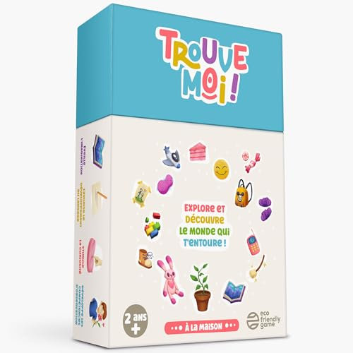 Trouve-Moi ! Jeu de Cartes Éducatif et Ludique Approuvé par Les Parents - Enfants de 2 à 6 Ans - Jeu éducatif, Jeu de société pour Enfants, Jeu Montessori - À la Maison