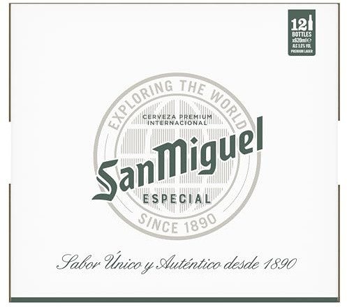 San Miguel Premium Lager Beer, 12x620ml Bottles