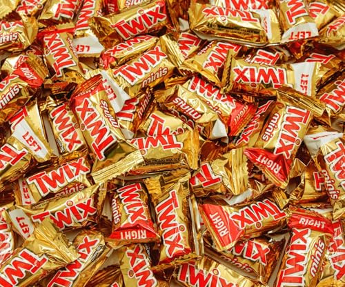 Caramel Minis Candy Bars 1 lb – Anti Melt Pack, Bulk Resealable Bag, Individually Wrapped (41 Pieces), Convenient Snack-Size Format