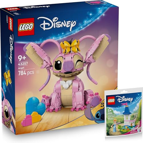 Lego Angel (43257) - Figura de Angel Lego Stitch para construir, novedad 2025
