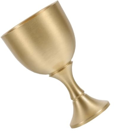 IMIKEYA Cáliz De De Latón De Copa Ceremonial Para Whisky Vaso De Decoración Para Teatrales y Reinterpretaciones Históricas