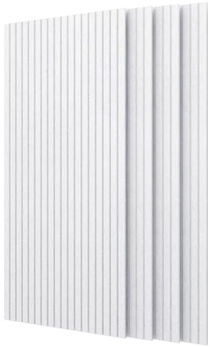 PAG-Mass 4 paneles acústicos, paneles de pared decorativos insonorizados de 120 x 60 pulgadas, grandes paneles autoadhesivos de absorción de sonido para oficina, cine en casa, estudio, color blanco