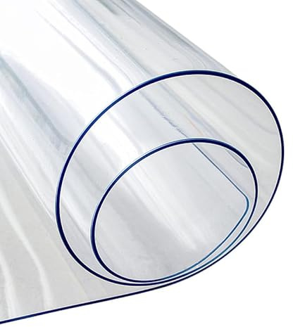 Zorplex Alfombrilla de Escritorio, Protector de Mesa Grande en PVC Antideslizante e Impermeable, Tapete de Escritura Transparente 1.5mm para Oficina, Hogar, Estudio u Ordenador (80x40cm)
