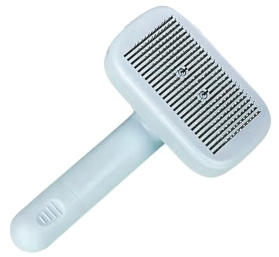 Ranley Brosse auto-nettoyante pour la brosse de toilettage pour chiens pour sous-poil - Outil de toilettage doux pour la peau pour sous-poil et nœuds - pour chiots, chatons, poils longs ou courts