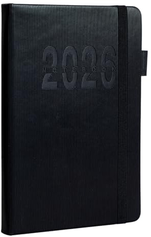 Agenda 2026 A5 Anglais Rayures Verticales