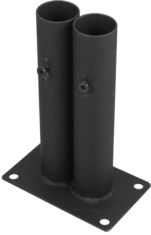 Homoyoyo Fence Base Kit Plastic Support Stand for Small Yard Privacy Fence Feet with Double Tube Insert Fixing Base for Patio and Balcony Barrier