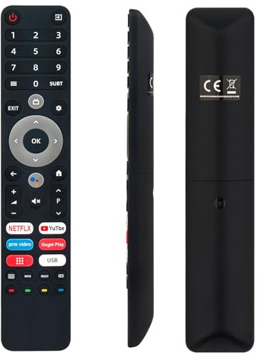 VINABTY Mandos a Distancia por Voz de Repuesto Aptos para Peaq TV PTV32GH-5023C-W PTV32GH-5024C PTV32GH-5024C-B PTV32 GH-5024C-BL PTV32GH-5024C-W PTV40GF-5024C PTV50AQU-5023C PTV50GQU-5024C