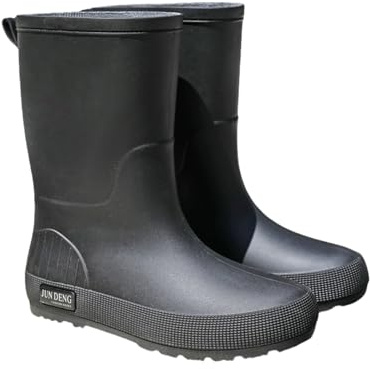 Generisch Botas de goma para mujer, resistentes al agua, medias altas, botas de lluvia, antideslizantes, zapatos de lluvia de goma, zapatos de jardín para mujer, ligeras, cómodas, botas de lluvia