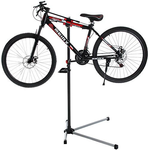 BAKAJI Stand Reparation Underhåll Cykelställ Mountain Bike Cykelställ Svart
