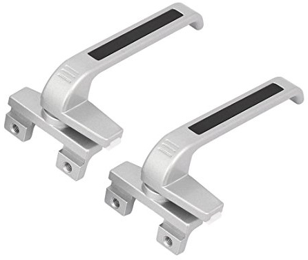 uxcell Zinc Alloy Casement Window Locking Handle Grip Right Hand Silver Gray 2pcs