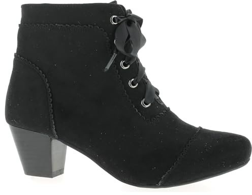 Hirschkogel Damen 3548707 Stiefeletten, Schwarz Schwarz 002, 39 EU