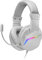 Mars Gaming MH122, Cuffie da Gioco Over Ear FRGB con Microfono, Suono HiFi, Cancellazione del Suono, Ultra Leggere, PS4 PS5 Xbox Switch Tablet Windows Mac, Bianco