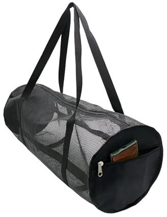 Yooghuge Netz-Tauchtasche für Scubas oder Schnorcheln, Tauchausrüstung, extra groß, mit Reißverschluss, Strandtasche, Netz-Tauchtasche