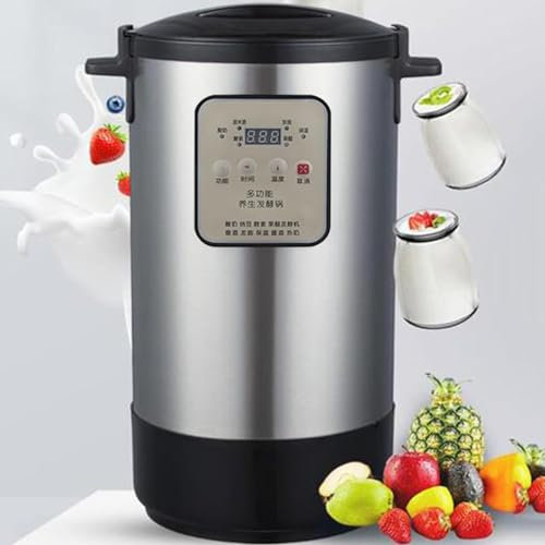 ExoticaBlend Yogurtera 12L, Fermentador Eléctrico, Fabricante Automático de Vino Dulce, Fermentador de Vinagre de Frutas de Masa de Arroz Enzimas Kichmi, Control Inteligente Automático