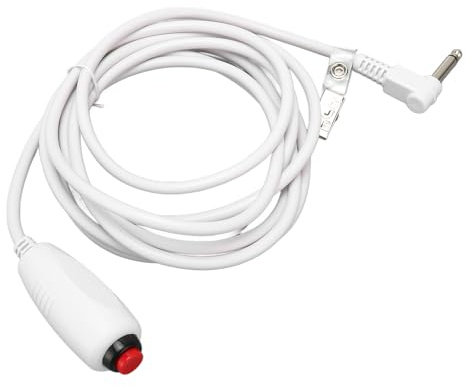 Nurse Call Cable, Nurse Call Bell Lead Universal 6.35mm Interface Emergency Call Button Cord 9.8ft Intercall Nurse Call Wire with Push Button Nurse Call Bell System
