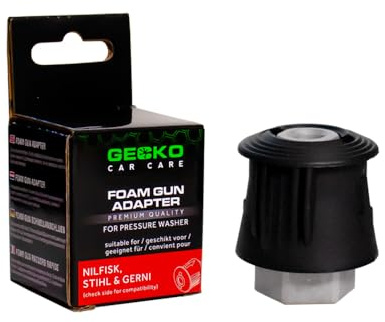 Gecko Adapter M22/14 mm kompatibel med: Nilfisk/Stihl/Gerni, svart