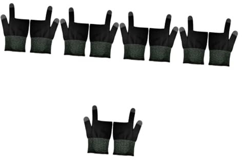 BESPORTBLE 5paare Gaming Finger Gloves Für Mobile Spiele Atmungsaktive Und Bequeme Fingerlosen Handschuhe Winterhandschuhe Mit Touchscreen- Für Gamer Und Outdoor-aktivitäten