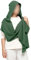 Mittelalter Halstuch Damen Herren Kapuzenschal,2-in-1-Anzug Pullover Mütze Schal,Lange Große Schal Shawl 120cm,Halstuch Tuch Kopftuch Renaissance,Weich Schal Stola Für Herbst und Winter,Grün