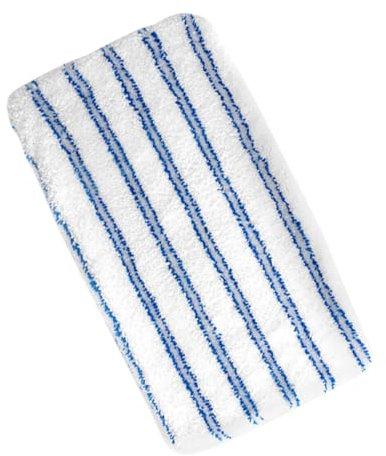 WESIEVYA Almohadilla De Reemplazo Para Mopa De Vapor Funda De Microfibra Lavable y Reutilizable Eficaz Para Capturar Polvo y Suciedad Compatible Cabezal Patrón De Rayas Azul y Blanco