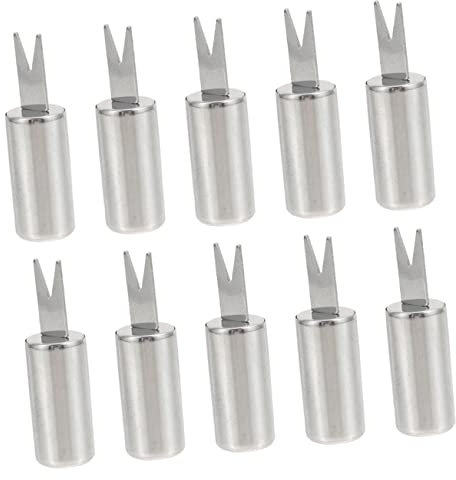IMIKEYA 20 Pezzi Ago Per Mais in Acciaio Inossidabile Porta Pannocchie Di Mais Detentori Di Mais Spiedino Pastore Per Griglia Cestello Per Griglia Stufa Pannocchia Di Mais Kit Forno Silver