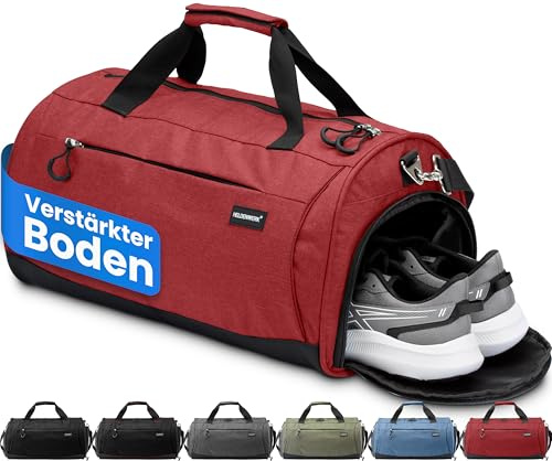 Heldenwerk® Sporttasche & Reisetasche für Damen und Herren klein I Trainingstasche mit Schuhfach und Nassfach I ideal als Reisetasche Handgepäck, Gym Bag, Fitness Tasche, Trainings Tasche, Sport Bag