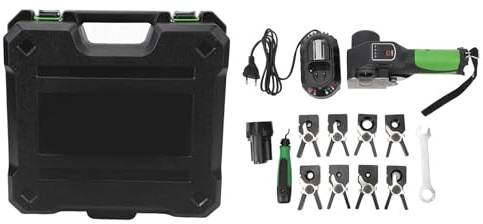 Gearwell Expansor de tubos, kit de herramientas de expansión de batería de litio, expansor de tubos automático con luz LED, juego de herramientas de expansión eléctrica, para