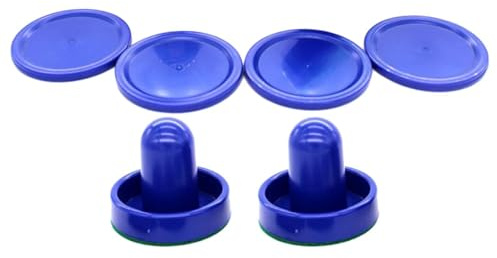 BEALIFE Mångsidiga tillbehör till bordsspel, inklusive airhockey-pucker och -mattor, underhållning av vänner på inomhusfester, arkadspel, Blå Putter, 6 cm