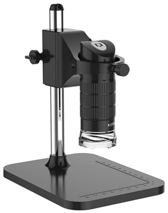 microscopi Microscopio digitale professionale, microscopio portatile 1000X 2MP, endoscopio elettronico, con supporto regolabile microscopio