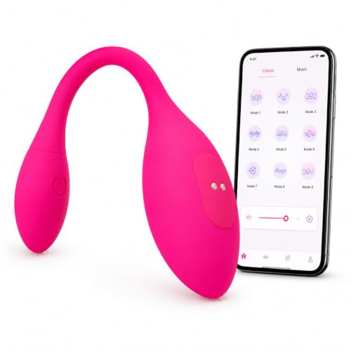 LUETRIXE App Remote Vibro Egg, G-Spot Clitoral Stimulator,App Control | Compact ball design, smooth silicone feel, portable carry, discreet adult wellness