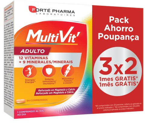 Forte Pharma Iberica Energy Multivit Adulto Complemento Alimenticio - 84 Tabletas