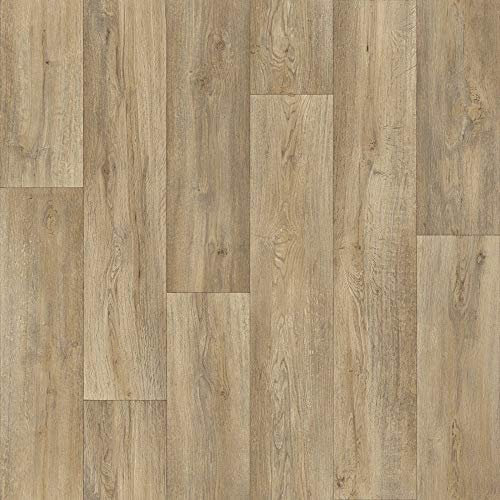 Spirit Reclaimed Oak Anti Slip Wood Effect Vinyl Flooring Lino (3m x 3.5m)